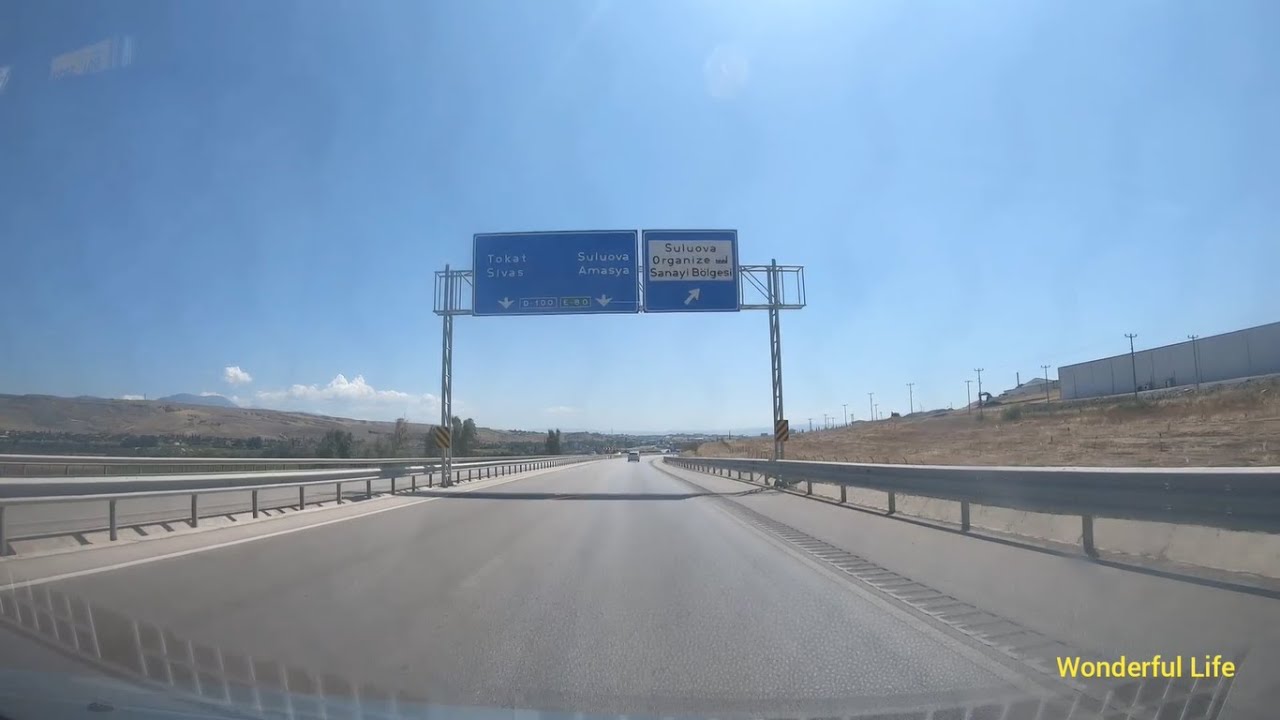 Samsun  Suluova Amasya Yolu Karadeniz Yolu Amasya Şehir Merkezi tanıtım Anadoludan Yol Manzaraları