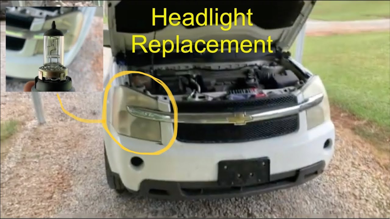 Chevy equinox headlight replacement