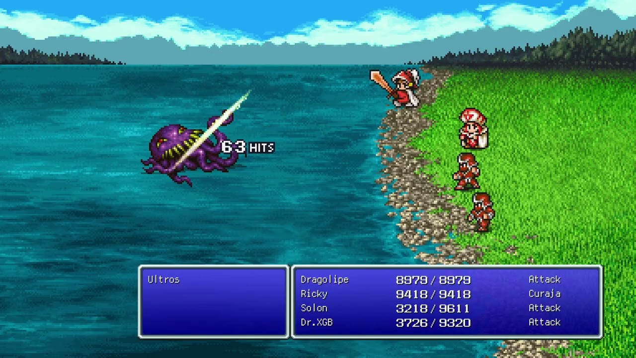 Final Fantasy III Pixel Remaster [Content Expansion Mod] - Ultros Boss Battle