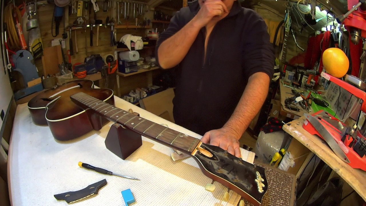 Hofner Archtop acoustic refurbishment