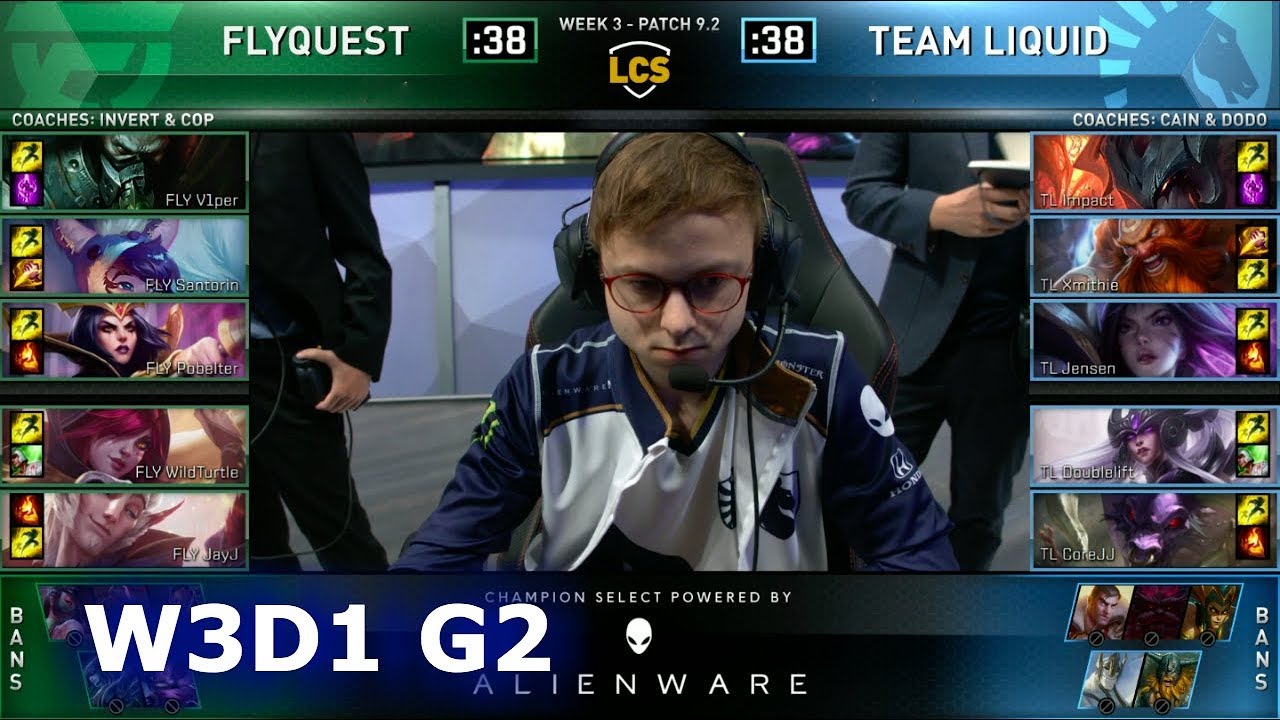 FLY vs TL | Week 3 Day 1 S9 LCS Spring 2019 | FlyQuest vs Team Liquid W3D1