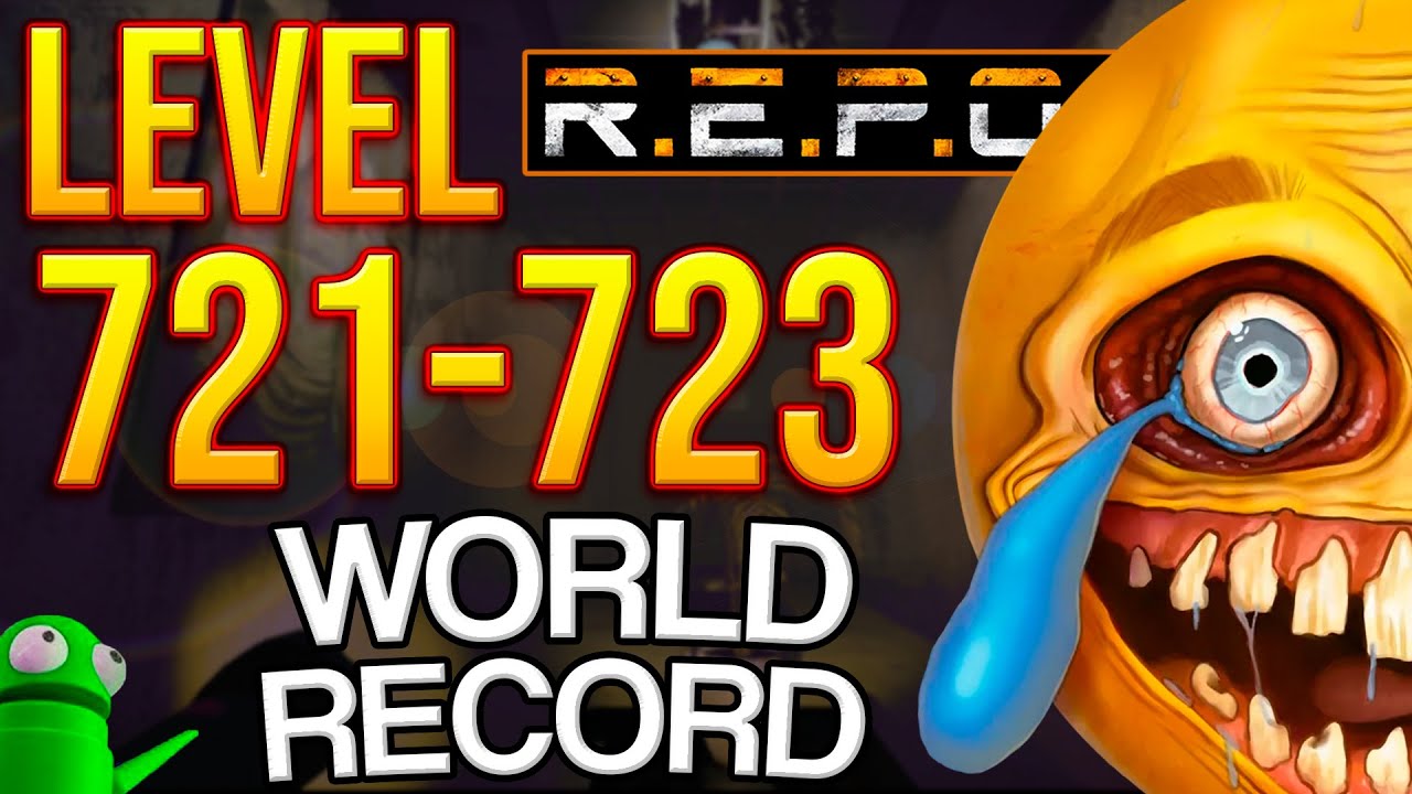 R.E.P.O. Solo World Record Level 721-723 | 5 HUNTSMAN SPAWN AT ONCE!💀