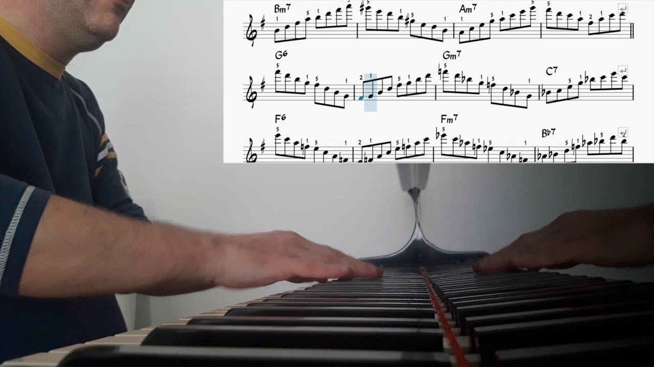 How High the Moon - Arpeggio exercise with score