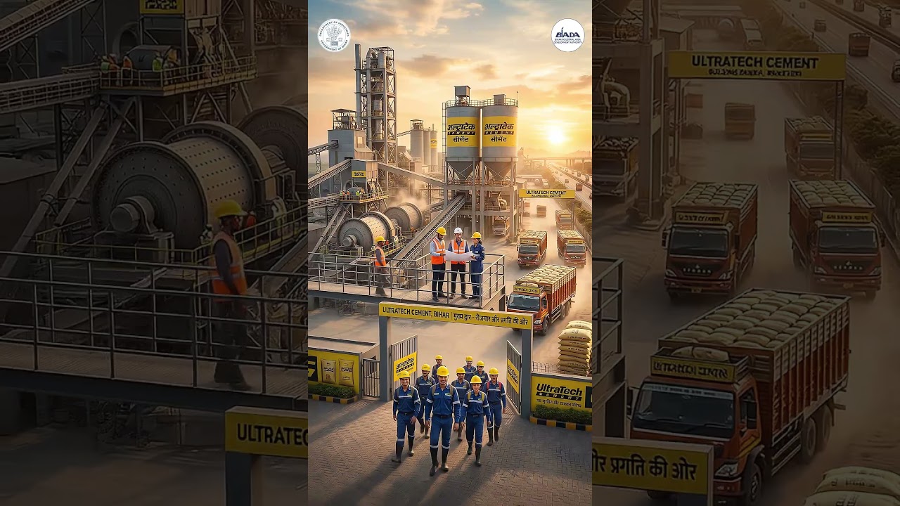 #BiharHaiTaiyar | ₹1200 Cr Investment in Bihar 🚀 UltraTech Boosts Industry & Jobs | BIADA