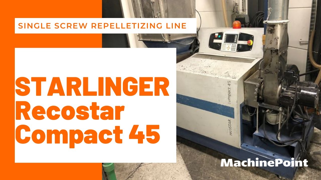 STARLINGER Recostar Compact 45 Single screw repelletizing line  | STARLINGER Machines