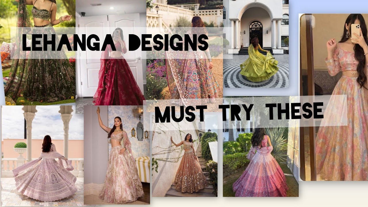 If you want to look gorgeous in a wedding then you must try these lehanga designs ✨💗🌷 