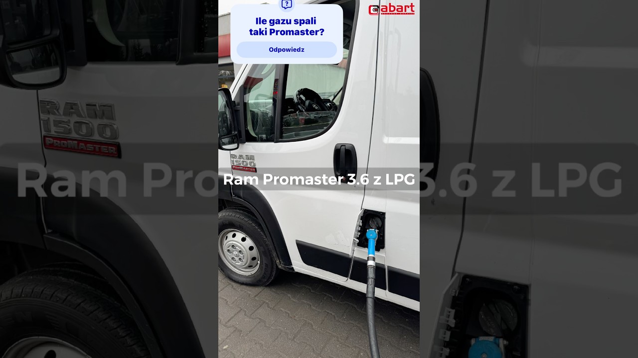 Bus na gazie? Ram Promaster 1500 3,6 automat po montażu LPG w @AbartAutoGazSerwis