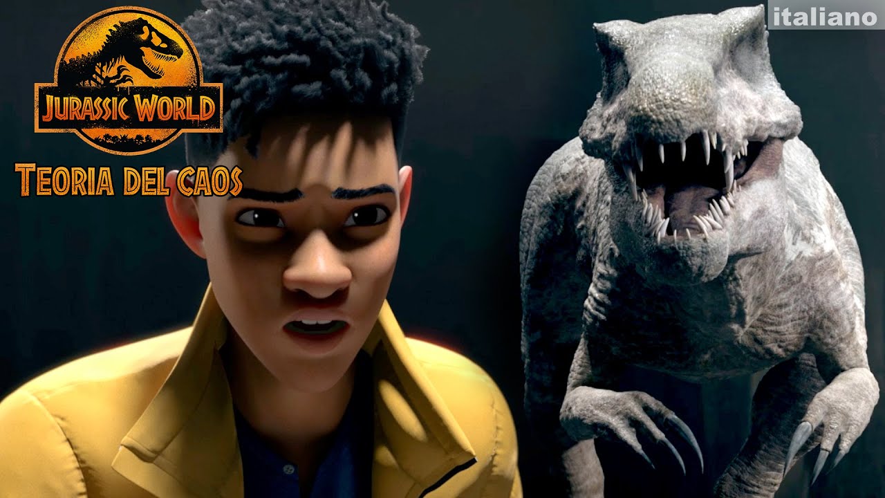 Scappare in punta di piedi da un Baryonyx senza occhi | Jurassic World Teoria del caos | Netflix