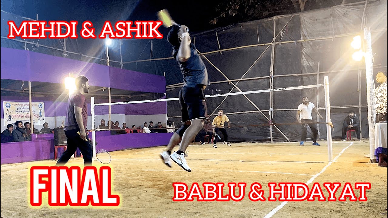Mehdi & Ashik vs Bablu & Hidayat | Final Match | Rajabari Badminton Tournament #assambadminton 