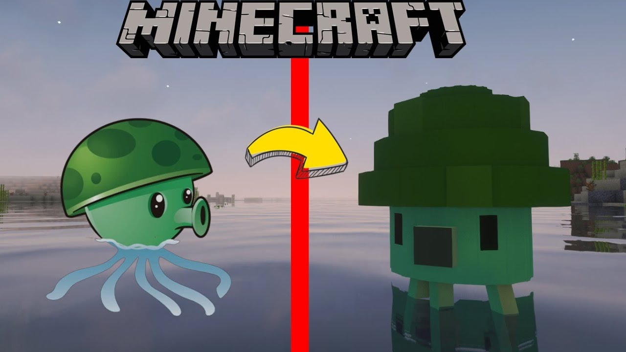 Я переделал Plants VS Zombies в Minecraft (уровень тумана, часть 1)