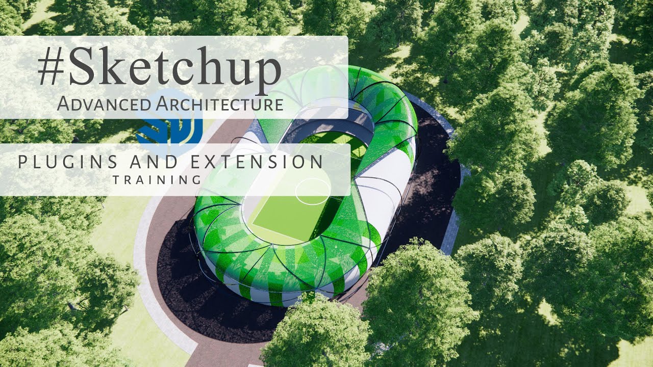 Stadium Pitch Construction in SketchUP