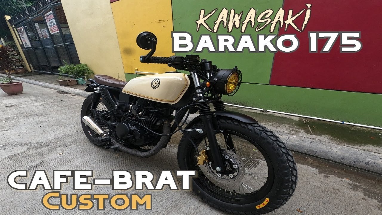 KAWASAKI BARAKO 175 CAFE-BRAT BUILD by DB Classics - De Lapse Motovlog