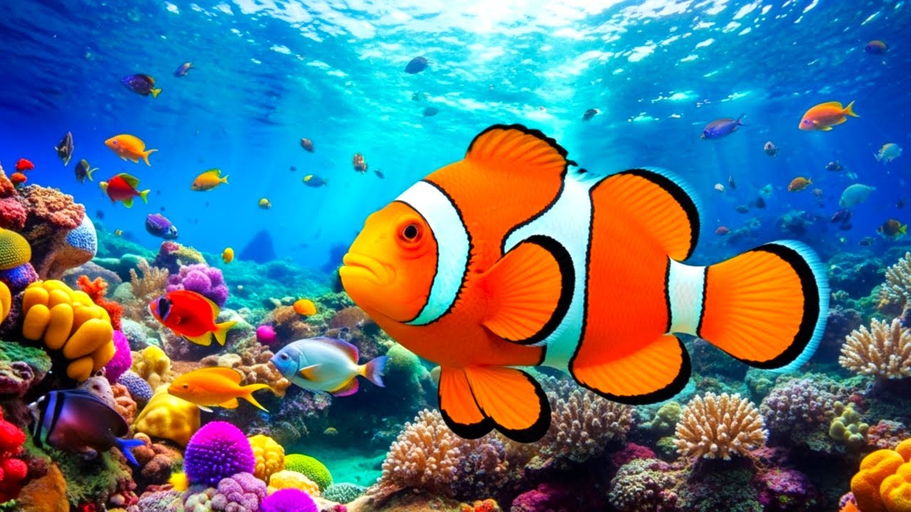 The Best 4K Aquarium - Dive Into The Mesmerizing Underwater Realm, Sea Jellyfish, Coral Reefs