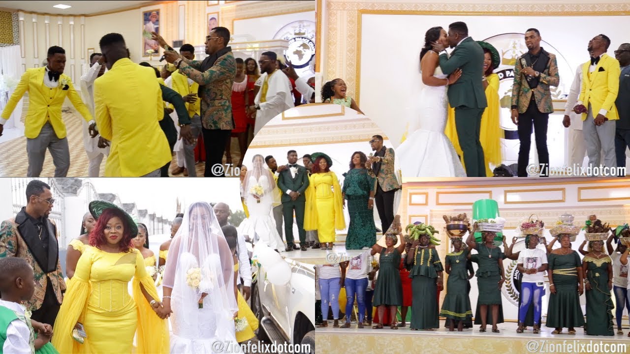 Rev Obofour Gives House & Car To Jnr Pastor At His Wedding, Sprays cash On Them