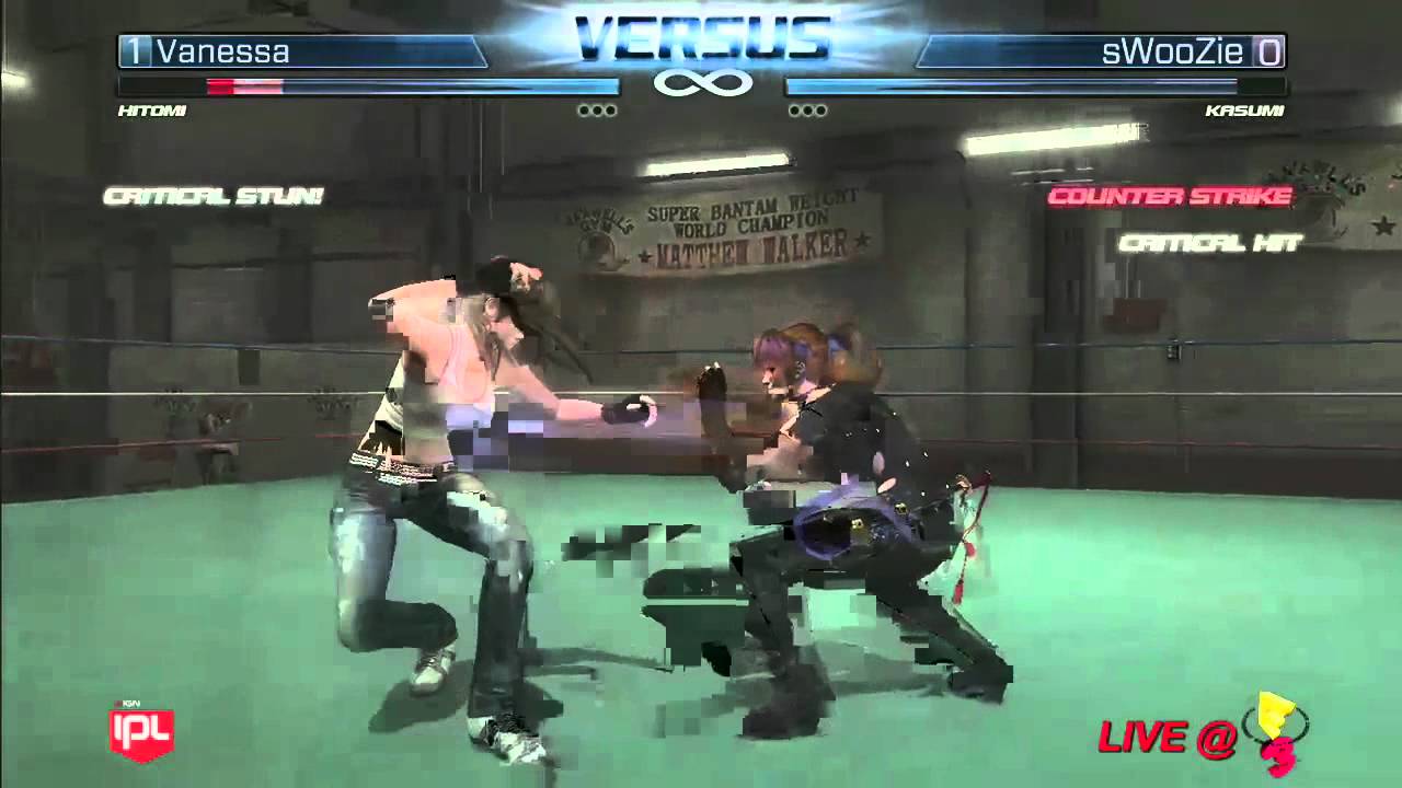 Vanessa vs sWooZie   Live @ E3 Day 3 Finals   IPL Dead or Alive 5