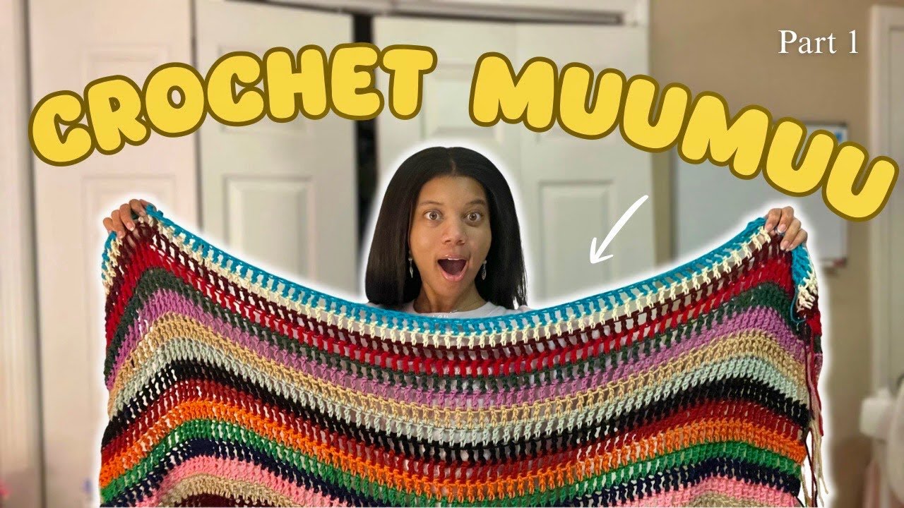 Пробуем вязаное крючком платье VIRAL Muumuu (Часть 1) | ВЛОГМ ДЕНЬ 14