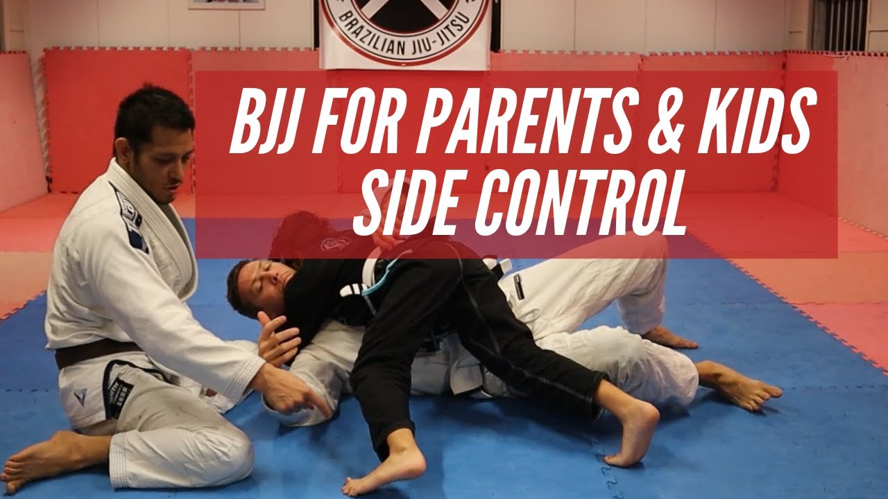 Parents and Kids BJJ: Holding Side control and moving to mount.