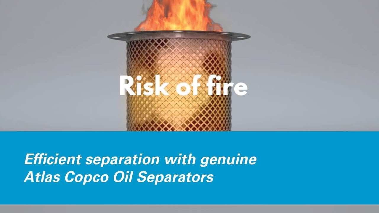 Efficient separation with genuine Atlas Copco Oil Separators