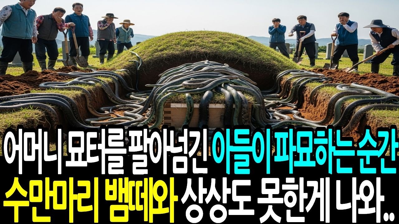 어머니 산소 파묘하는 순간 수만마리 뱀떼와 상상도 못한것이 나오는데
