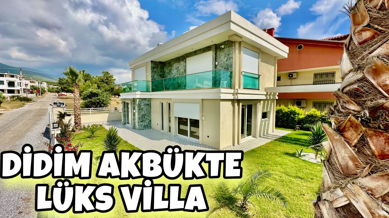 DİDİM AKBÜKTE ULTRA LÜKS DENİZE SIFIR SATILIK VİLLA