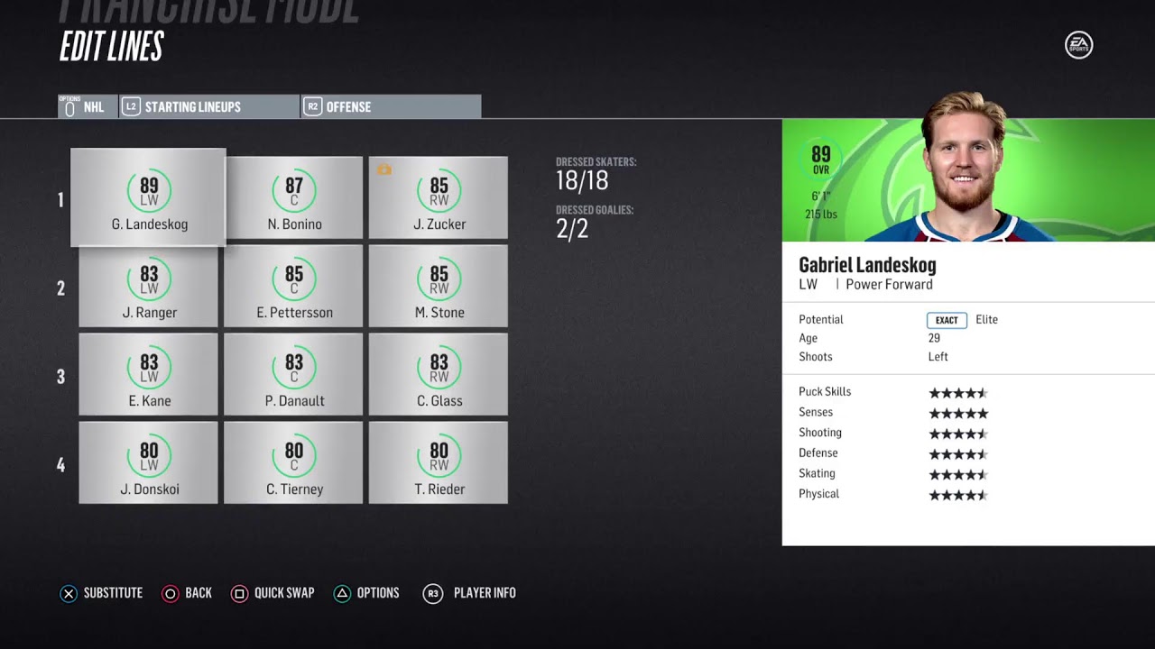 NHL 18 Nanaimo Trees fantasy franchise playthrough #91