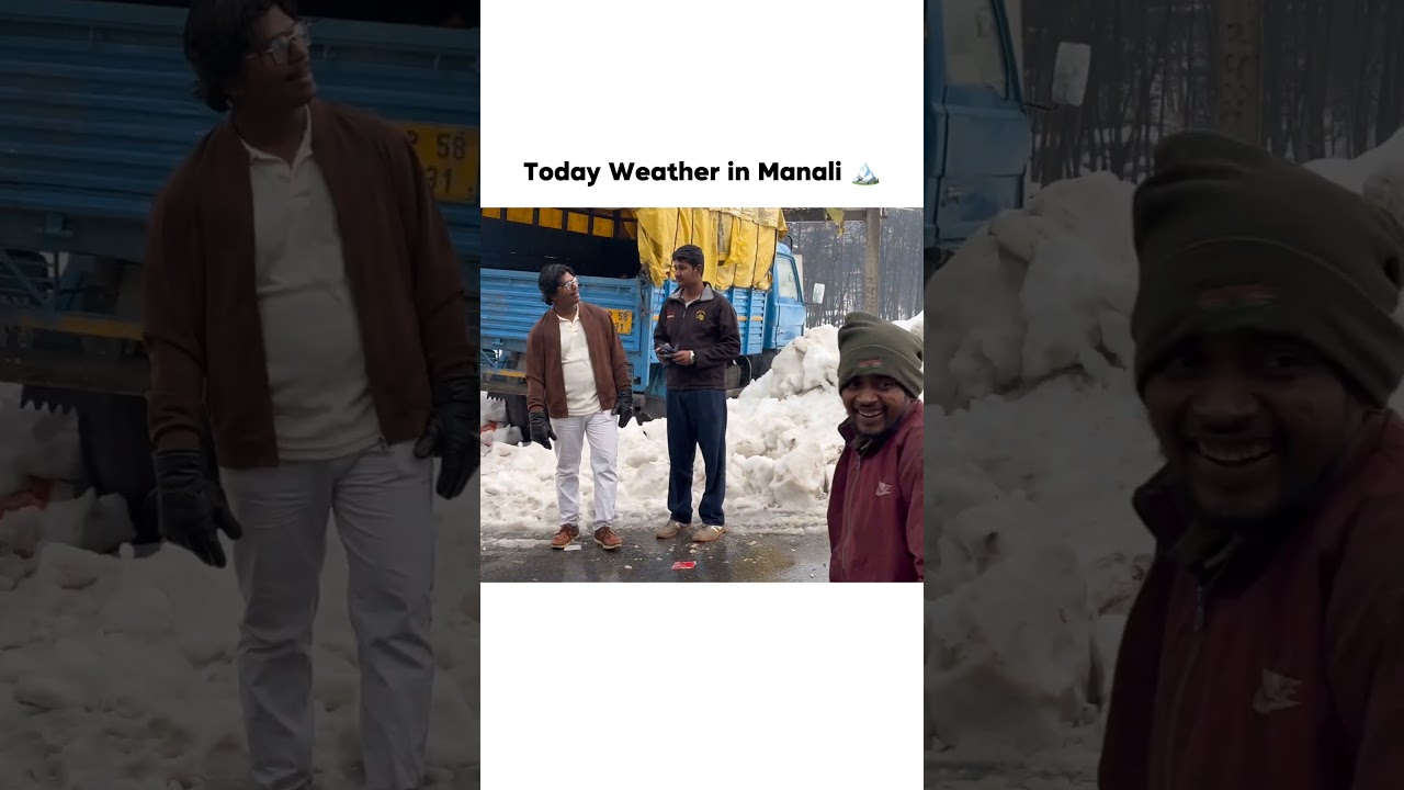 We Weren't Ready for Today's Weather in Manali! #shorts #manali #trending