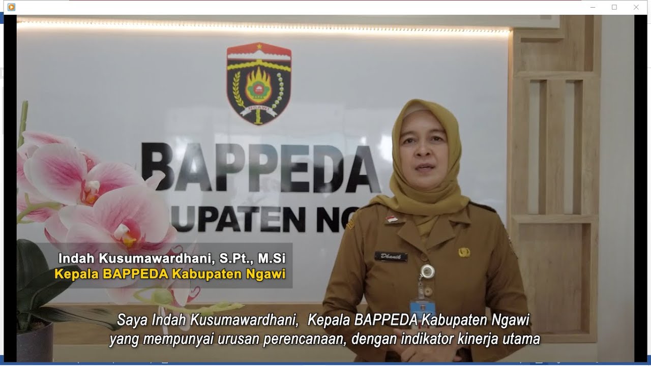 VIDIO PROFIL BAPPEDA KABUPATEN NGAWI