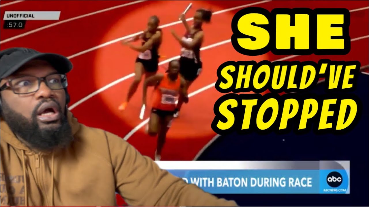 ACCIDENT? High School Runner Hit In Head With Baton During Race