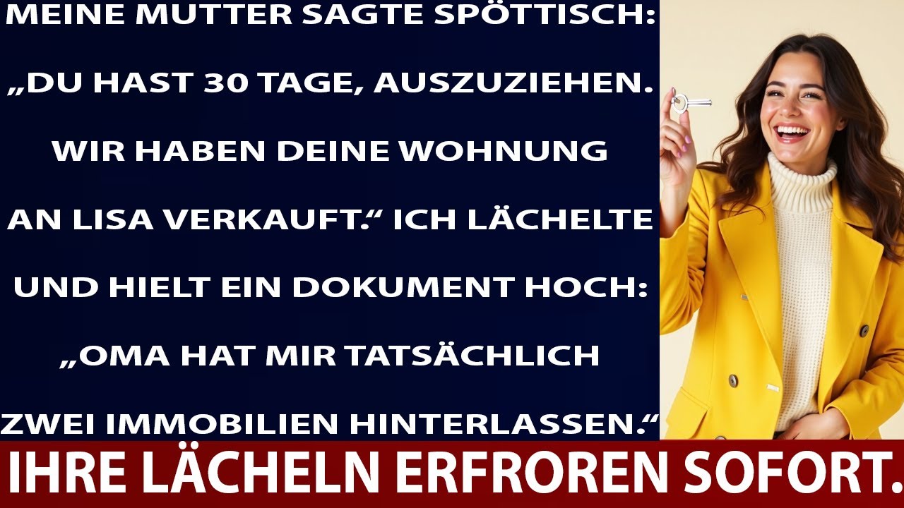 MEINE ELTERN VERKAUFTEN MEINE WOHNUNG – SIE WUSSTEN NICHT, DASS ICH DEN ECHTEN GRUNDBUCHTITEL HATTE.