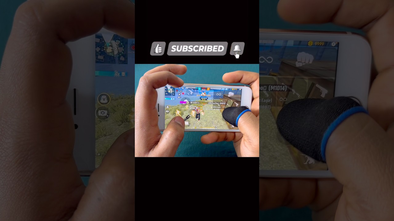 3 Finger Custom Hud Free Fire Handcam Gameplay 🎯🔥