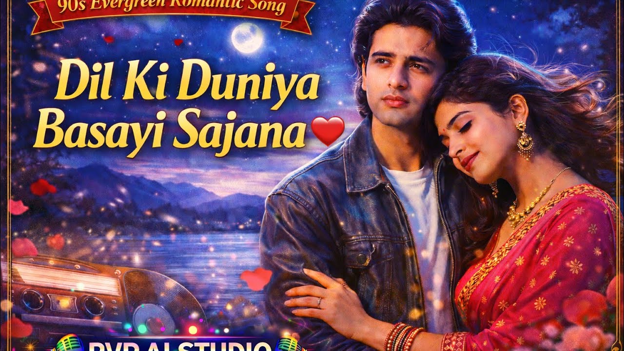 Dil Ki Duniya Basayi Sajana ❤️ | 90s Evergreen Romantic Song | New Hindi Love Song 2026