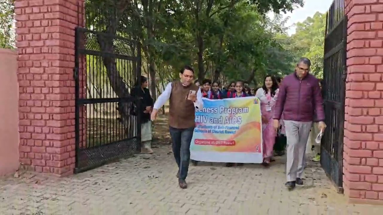 Rally Organized to Promote Awareness on HIV and AIDS at DIET Rewari 