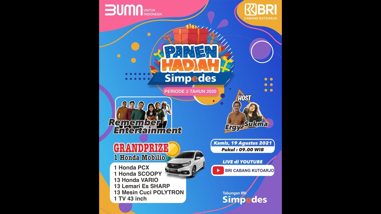 PANEN HADIAH SIMPEDES - BRI KUTOARJO 2021