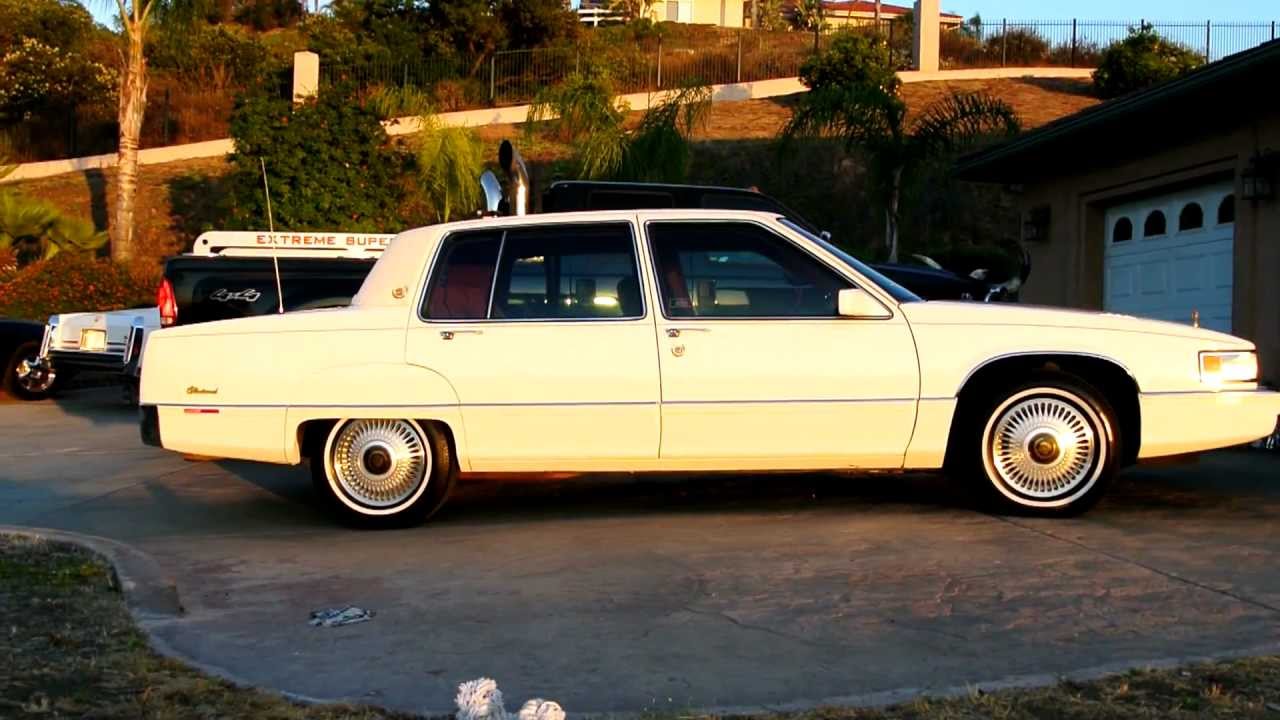 1990 Cadillac Fleetwood 2 Owner 92k Orig mi Baby Brougham Deville W/ Skirts & Gold Package