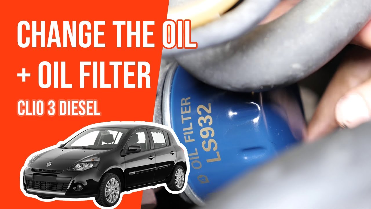Change the oil and the oil filter Clio mk3 1.5 dCi 🛢