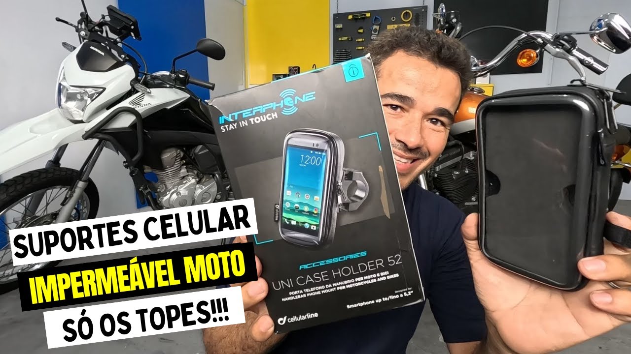MELHOR SUPORTE IMPERMEÁVEL PARA CELULAR NA MOTO