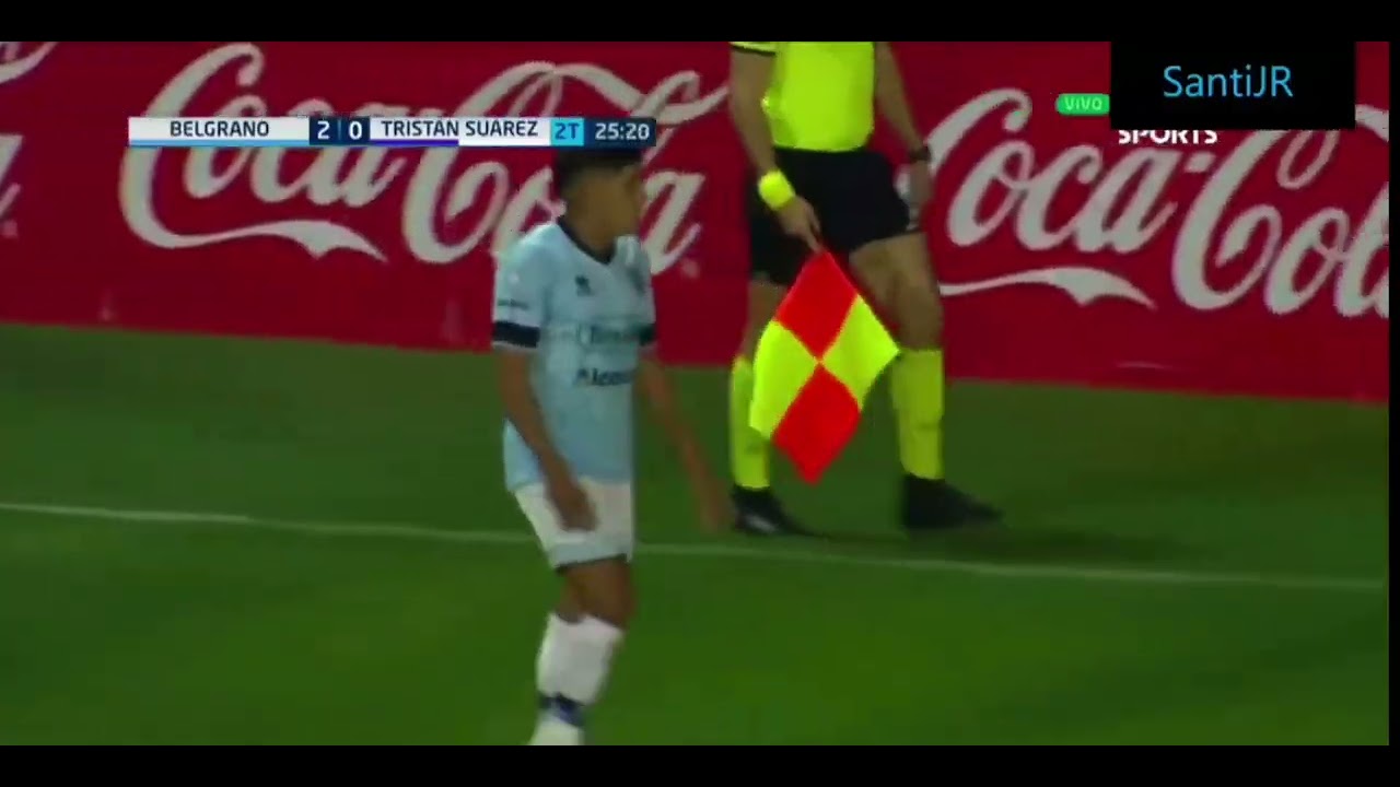 GOOL TRISTAN SUAREZ GABRIEL TOMASINI VS BELGRANO. PRIMERA NACIONAL F&Uacute;TBOL 2022.