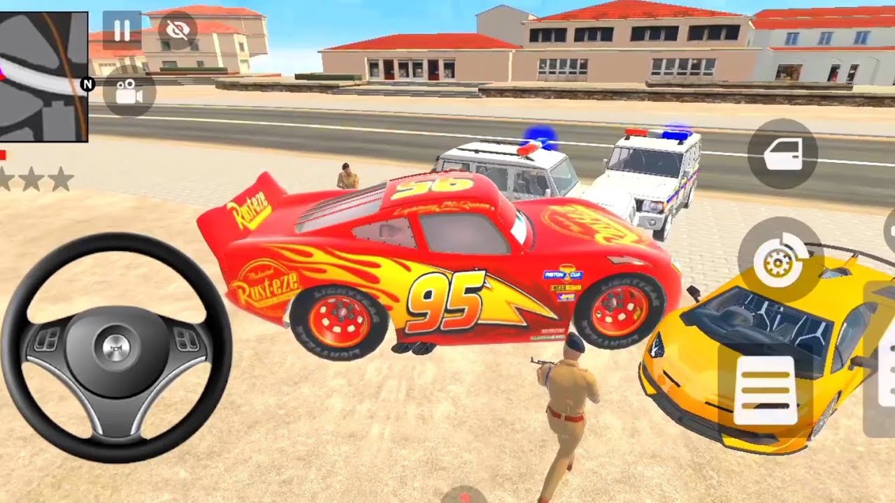 Biggest Car 🚙 Mc Queen Car in indian theft auto simulator 💥 open world game for android 🧨