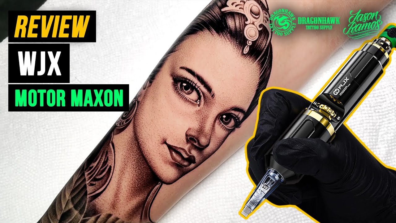 Review WJX Motor MAXON Máquina de Tatuar PEN // Tatuaje ROSTRO Realista Puntillismo Arrastre #yo3rl