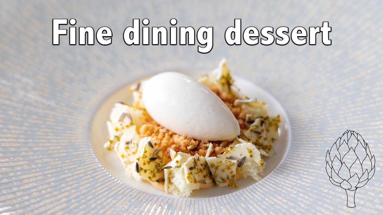 White chocolate & fennel dessert | Fine dining recipes