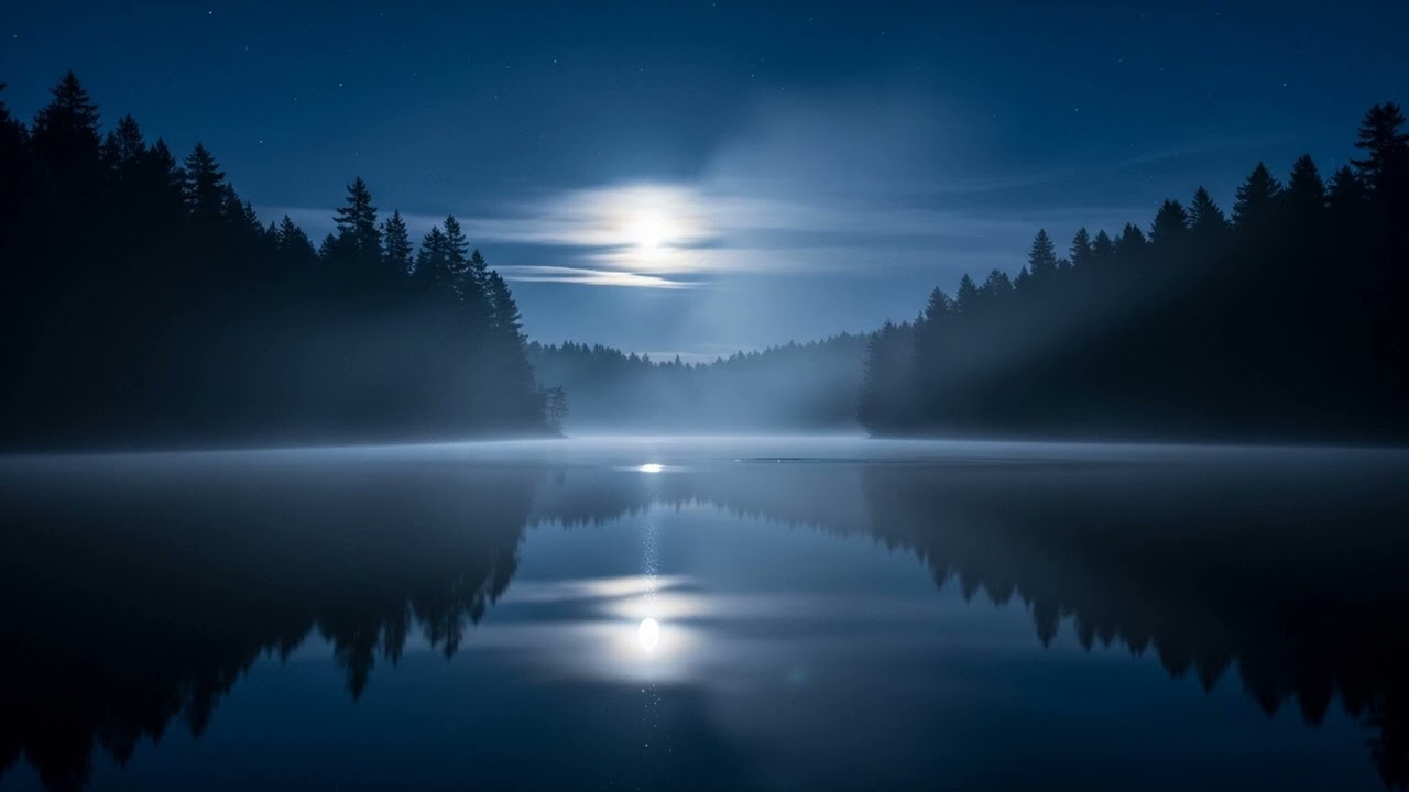 Relaxing Nature at Night | Lake Ambience