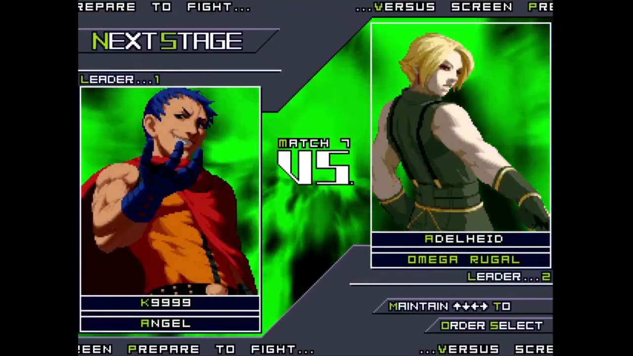 KOF Memorial SP. Edition - K9999 & Angel Team Arcade Playthrough