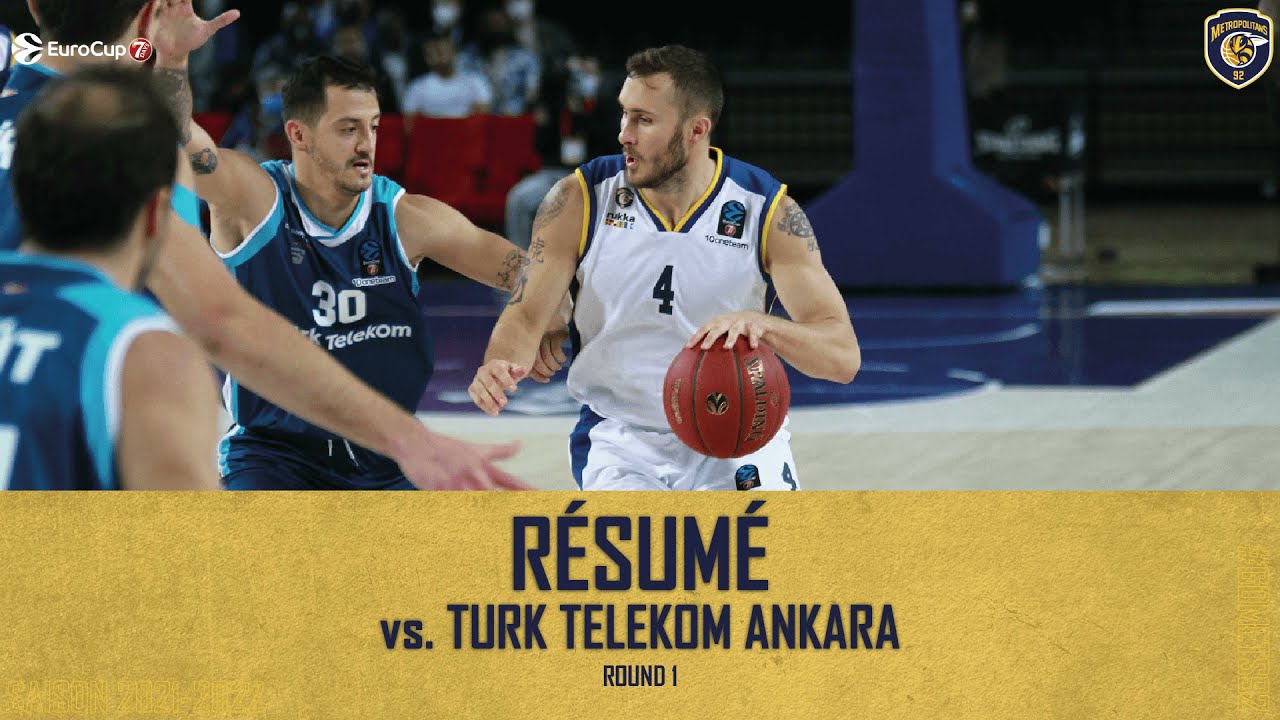 R&eacute;sum&eacute; - Metropolitans 92 vs. Ankara - Eurocup 2021/202