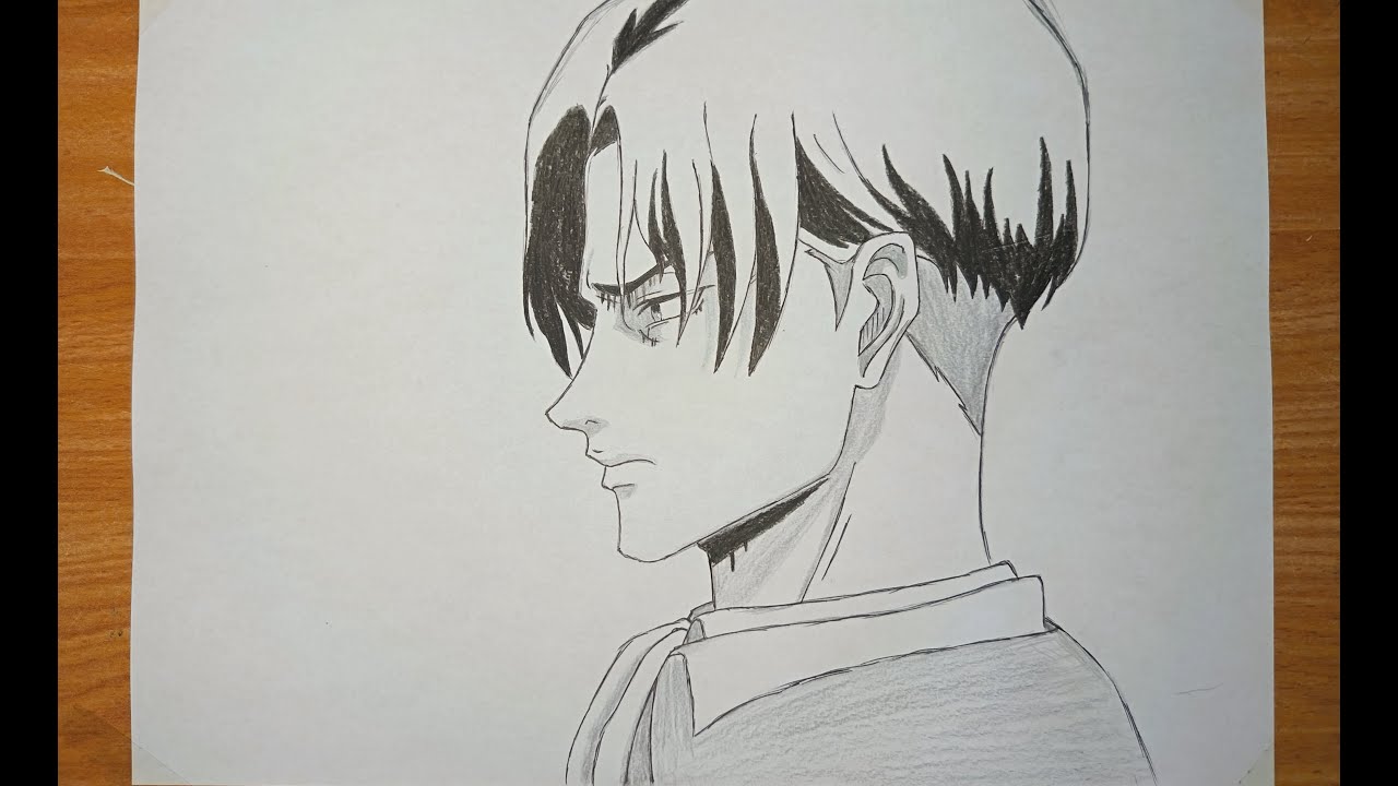 How to draw Levi Ackerman from anime Attack on titan
