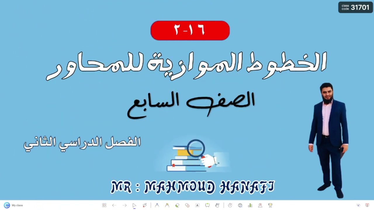 الخطوط الموازية للمحاور| الصف السابع | الفصل الثاني | تعليم بلا حدود