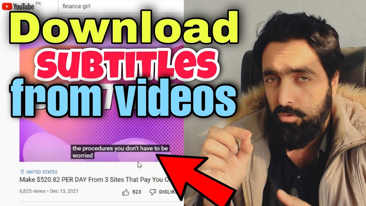 How to Download Subtitles from YouTube Videos | Download Video Subtitles | Download video  captions