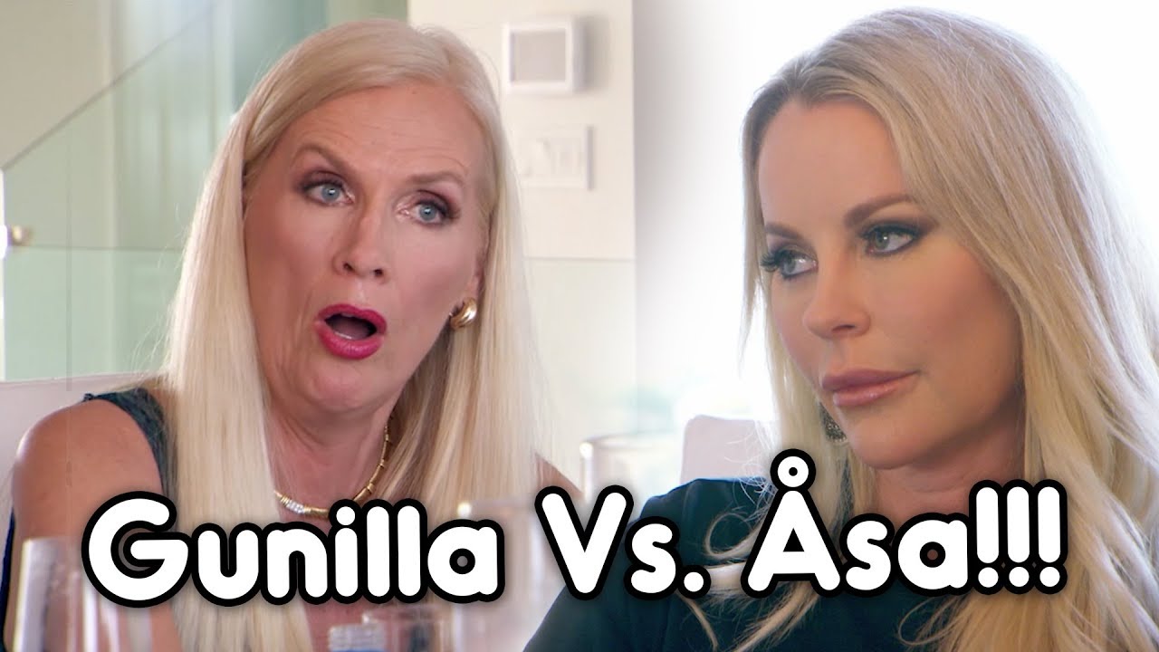 Det hettar till mellan Gunilla och Åsa under frulunchen! | Svenska Hollywoodfruar