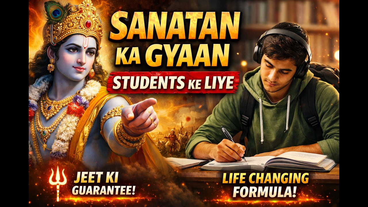 The Secret of Sanatan Dharma Every Student Must Know | Krishna’s Success Formula🔥#sanatan#motivation