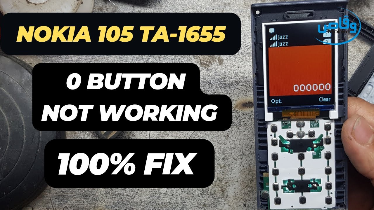 Nokia 105 TA-1655 0 Button Not Working 100% Fix by waqas mobile