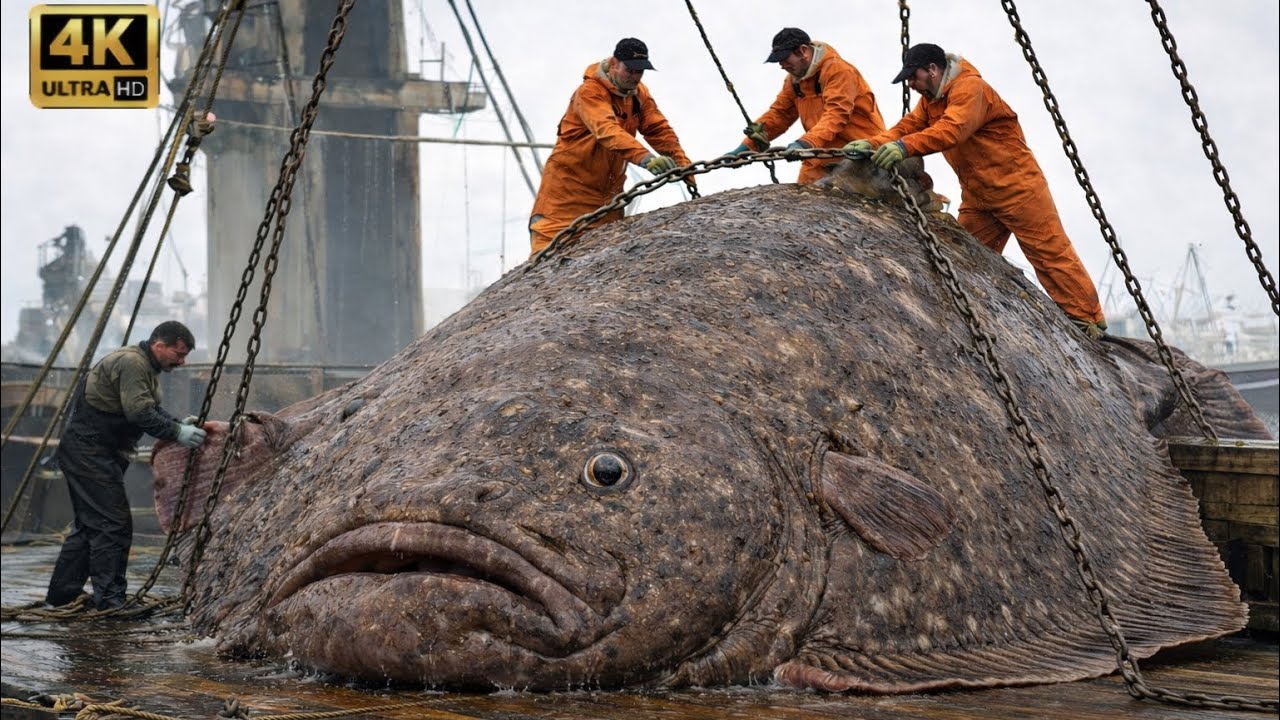 How Fishermen Can Make Up To $500,000 in 5 days? | Giant Flounder Fishing (Deep Sea Creatures)